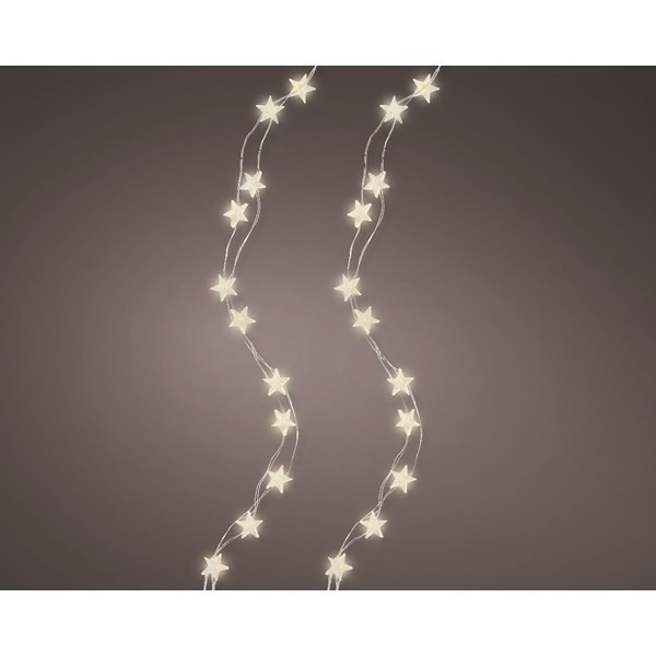 Luci natalizie Lumineo 40 micro led star di natale bianco caldo 195 cm 480534