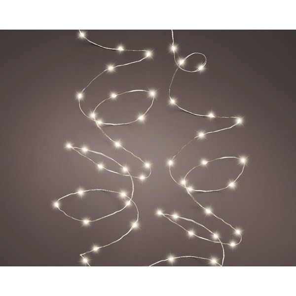 Luci natalizie Lumineo luci di natale 360 led luce calda cavo silver 497114
