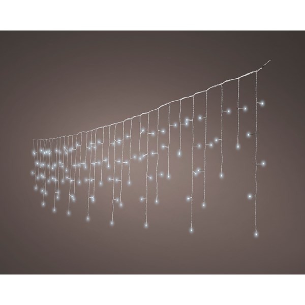 Luci natalizie Lumineo luci di natale a pioggia 630 led 20 mt bianca 494816