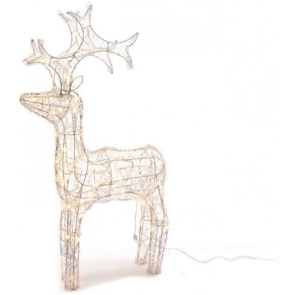 Luci natalizie Lumineo luci di natale led renna da esterno 60cm 491939