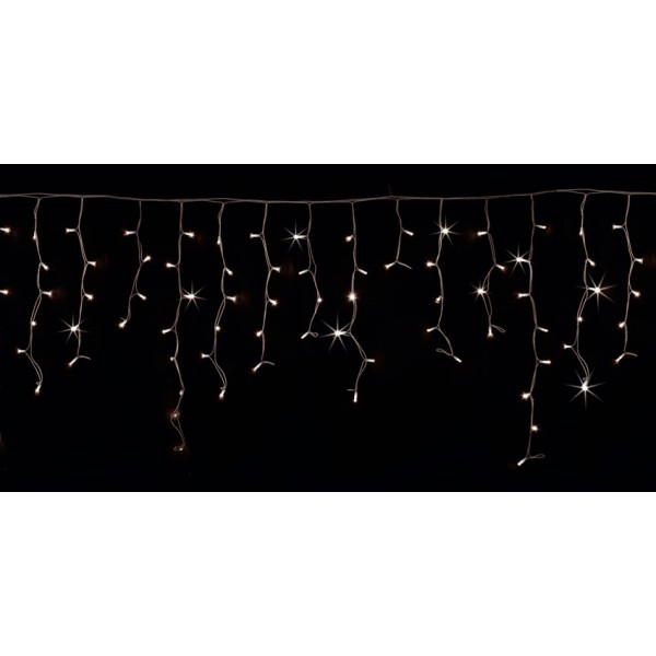 Luci natalizie Mercury tenda 180 led bianco freddo 10mt trasp 82145