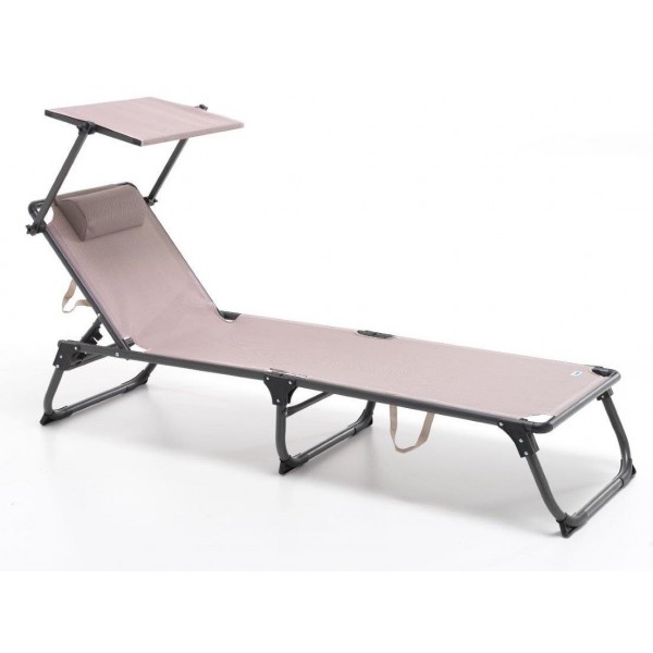 Lettini da esterno My garden lettino shark tortora m0593-33