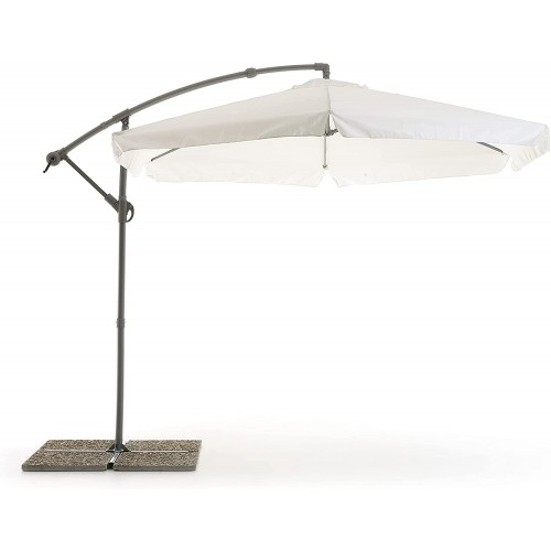 Ombrelloni My garden ombrellone luna bianco 300x300x230 cm