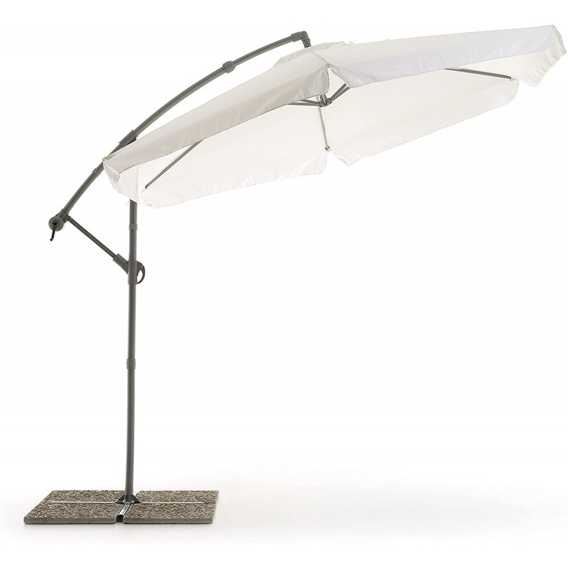 Ombrelloni My garden ombrellone luna bianco 300x300x230 cm