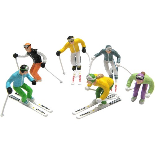 Villaggi di Natale Myvillage set 6 sciatori jc54400