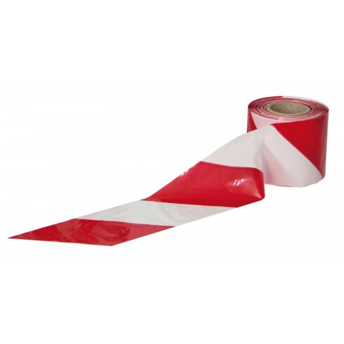 Dispositivi di protezione Nastro da mt. 200 per segnaletica stradale cantiere bianco rosso lavori in corso
