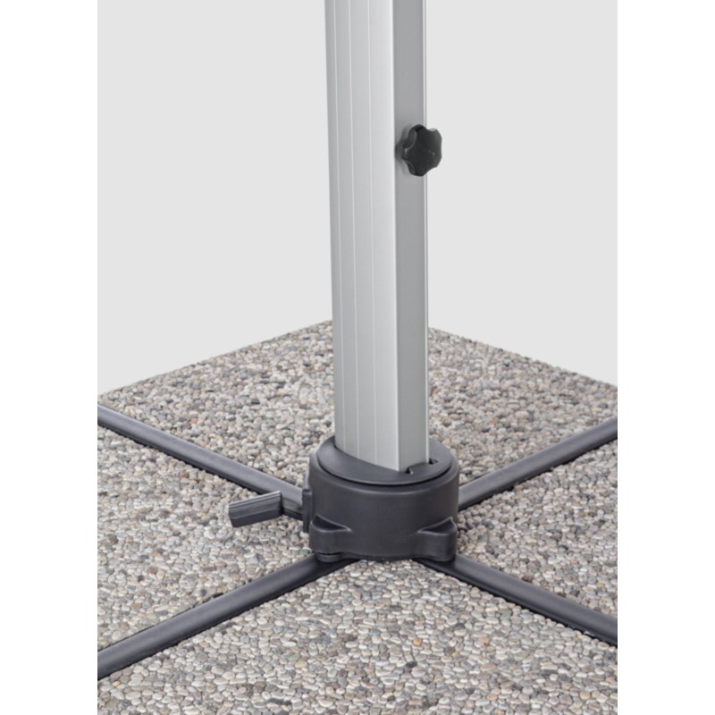 Ombrelloni Ombrellone decentrato calis 4x4 grigio scuro 795612