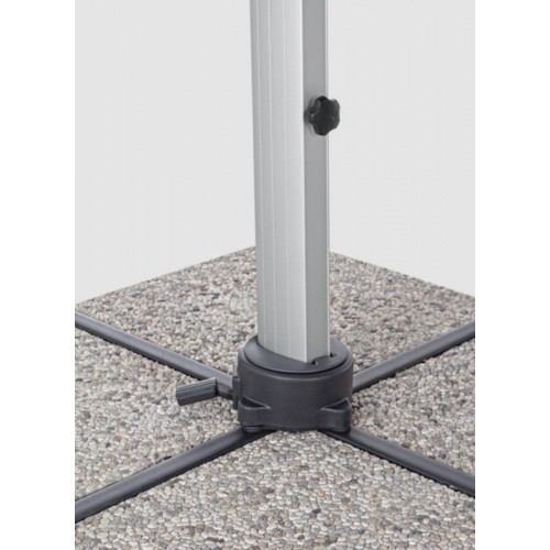 Ombrelloni Ombrellone decentrato calis 4x4 grigio scuro 795612