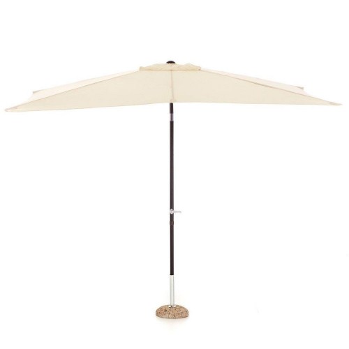 Ombrelloni Ombrellone garden grigio giardino terrazzo telo con manovella 3 metri