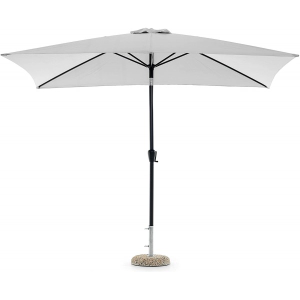 Ombrelloni Ombrellone palm beach antracite 3x2 mt giardino balcone campeggio spiaggia