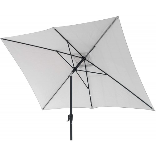 Ombrelloni Ombrellone palm beach antracite 3x2 mt giardino balcone campeggio spiaggia