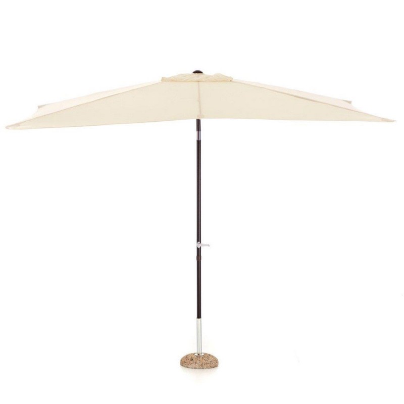 Ombrelloni Ombrellone rettangolare garden 3x2 ecru giardino terrazzo telo con manovella