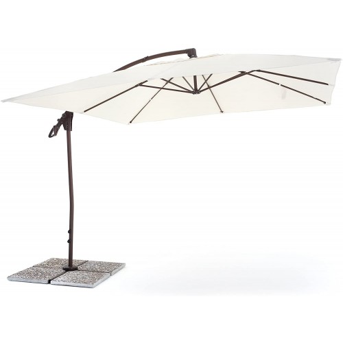 Ombrelloni Ombrellone suitset 3x3 ecru' per arredo esterno giardino casa