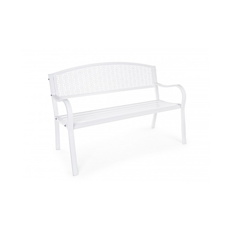 Divani da giardino Panca jodie bianco opaco 5802190 acciaio arredamento giardino bizzotto Divani da giardino Panca jodie bianco opaco 5802190 acciaio arredamento giardino bizzotto