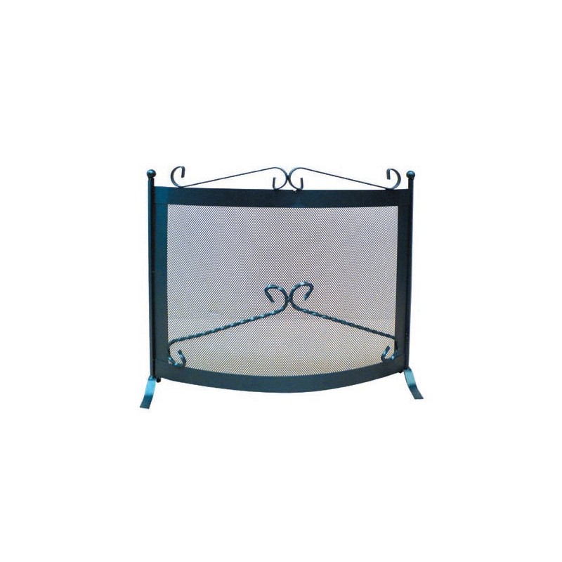 Parascintille camino Parascintille curvo per camino a legna in ferro battuto cm 60x52 riscaldamento Parascintille camino Parascintille curvo per camino a legna in ferro battuto cm 60x52 riscaldamento