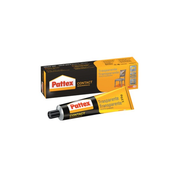 Colle Pattex adesivo trasparente gr.125 pelle cuoio legno carta cartone feltro sughero