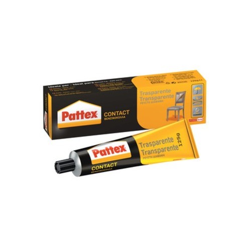 Colle Pattex adesivo trasparente gr.125 pelle cuoio legno carta cartone feltro sughero
