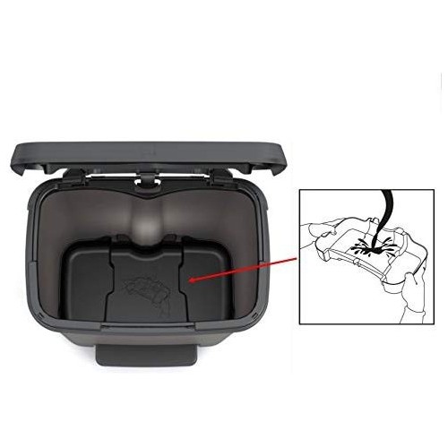 Pattumiere Pattumiera compatta pedale anello fermosacco 38x28x43 35 lt 8093100084701 keter