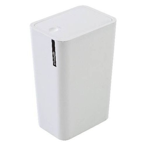 Accessori bagno Pattumiera erika con coperchio push 8 lt bianca 012005