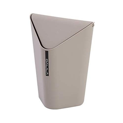 Accessori bagno Pattumiera in plastica tortora coperchio basculante 012003 feridras