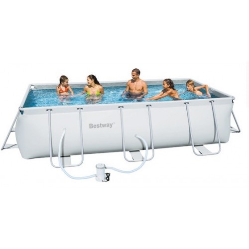 Piscine fuoriterra Piscina frame rettangolare bestway 56441 da esterno fuori terra 404x201x100 cm