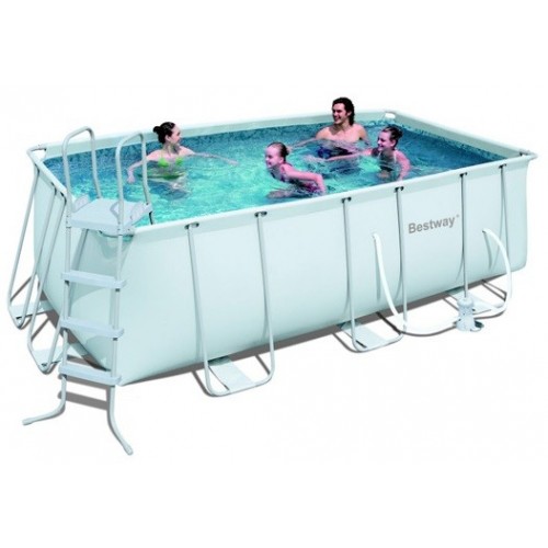 Piscine fuoriterra Piscina frame rettangolare bestway 56456 da esterno fuori terra 412x201x122 cm