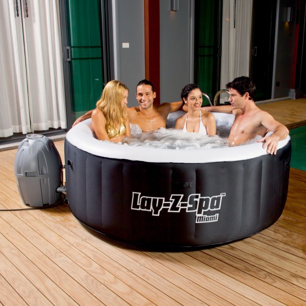Piscine fuoriterra Piscina gonfiabile idromassaggio riscaldata 180x65h cm lay-z-spa bestway 54123