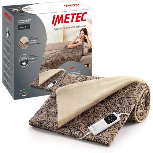 Biancheria per la casa Plaid riscaldante imetec adapto marrone 140x180 16776
