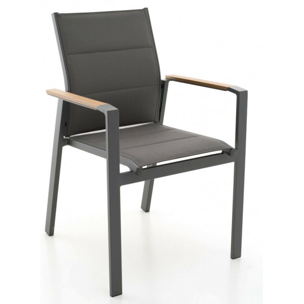 Sedie da esterno Poltrona poltrone beverly antracite in alluminio m0948-38 arredamento giardino