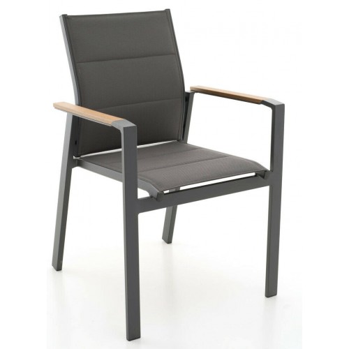 Sedie da esterno Poltrona poltrone beverly antracite in alluminio m0948-38 arredamento giardino