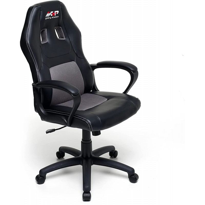 Sedie poltrone da ufficio Poltrona racing grigio m0827-03 Sedie poltrone da ufficio Poltrona racing grigio m0827-03