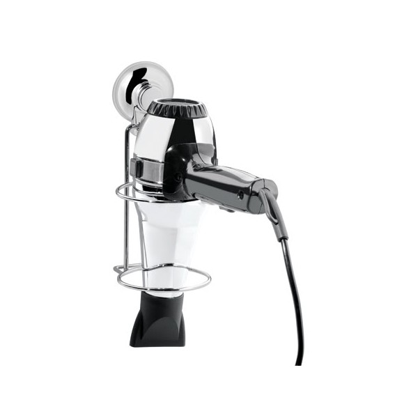 Accessori bagno Porta asciugacapelli a ventosa hot cromato gedy ho5213 per arredo bagno accessori