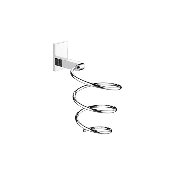 Accessori bagno Porta asciugacapelli ad incollo copri fori foro cromato gedy per arredo bagno