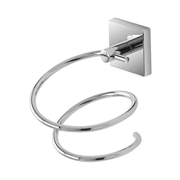 Accessori bagno Porta asciugacapelli easy cromo 14x14x9 cm arredo bagno 959011 feridras
