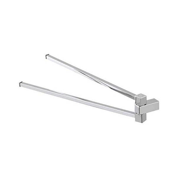 Portasciugamani Portasciugamani porta asciugamani unica a snodo 5.5x12x47 cm 847009 feridras