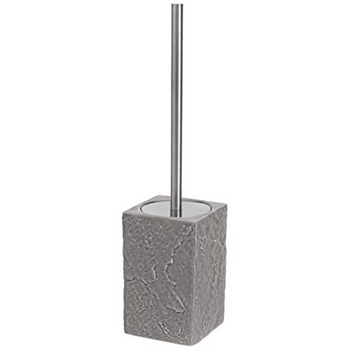 Scopini e portascopini Portascopino petra grigio 10x10x42 cm arredo bagno accessori 798040 feridras
