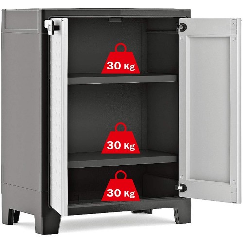 Armadi da esterno Armadietto da esterno impermeabile in plastica titan low cabinet keter