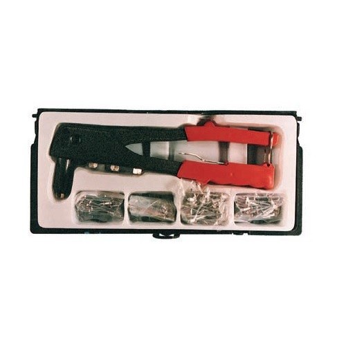 Utensili manuali Rivettatrice manuale in alluminio 4 testine con c/40 rivetti inclusi tools