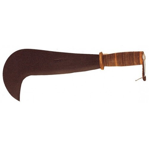Attrezzi da giardino Roncola manico in cuoio spaccalegna in acciaio forgiato falce cm 45