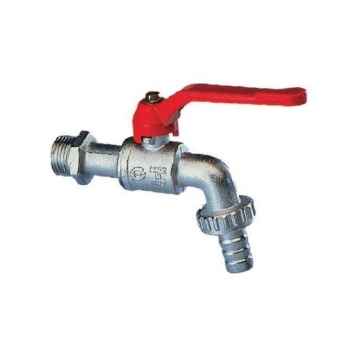 Materiale per irrigazione Rubinetto a sfera con c/portagomma da 3 / 4 per casa giardino interno esterno