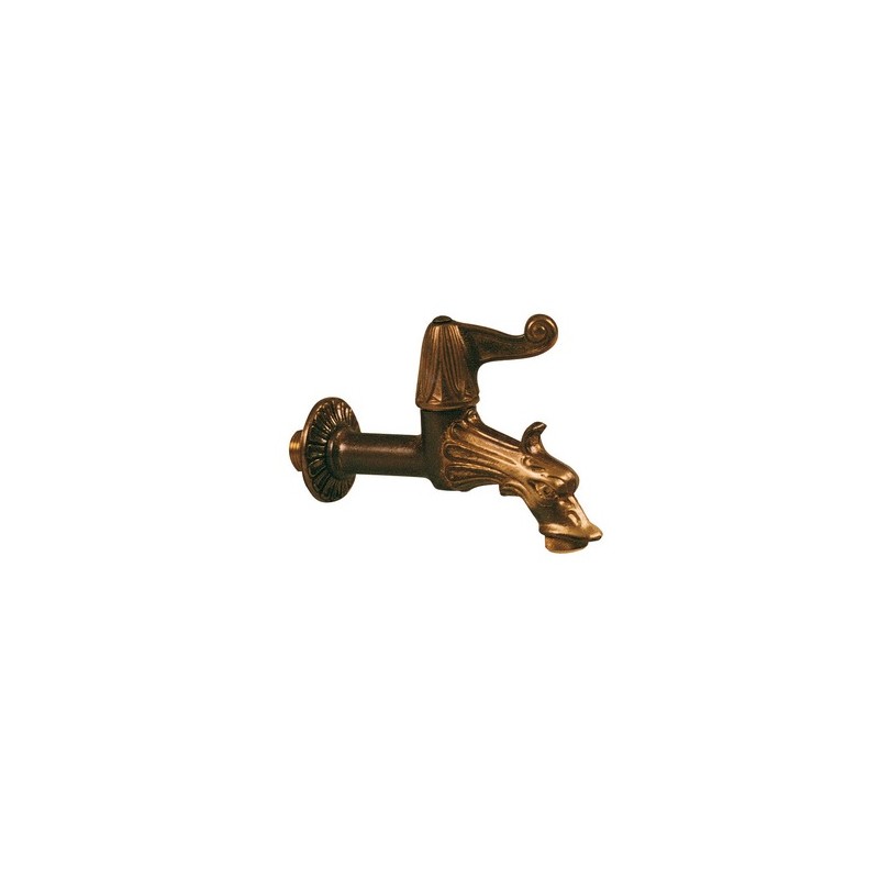 Materiale per irrigazione Rubinetto artistico ottone 1/2m passo rapido porta gomma