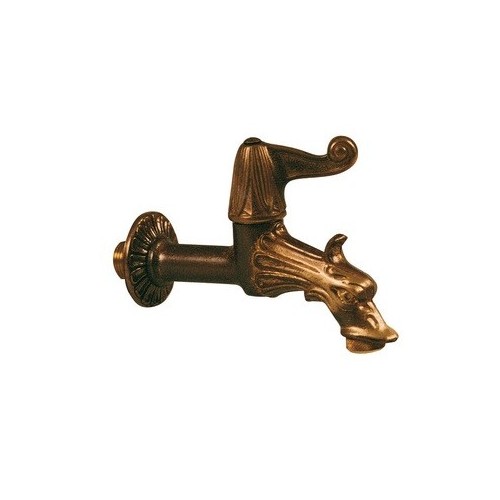 Materiale per irrigazione Rubinetto artistico ottone 1/2m passo rapido porta gomma