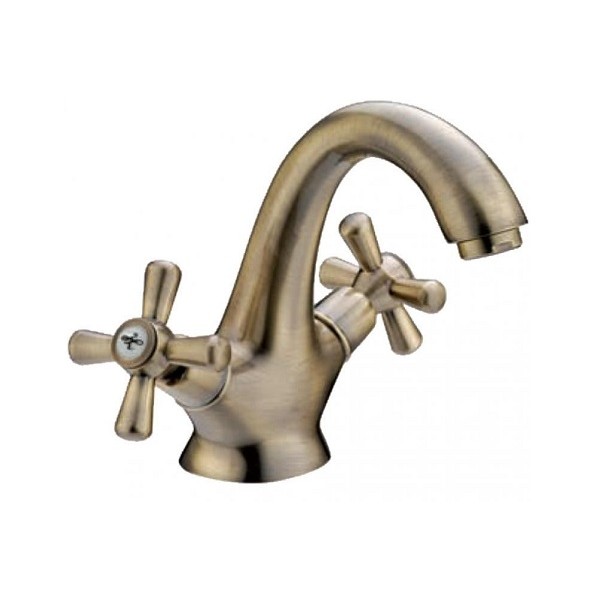 Rubinetteria Rubinetto miscelatore lavabo lavandino serie sofia in ottone bronzato per bagno