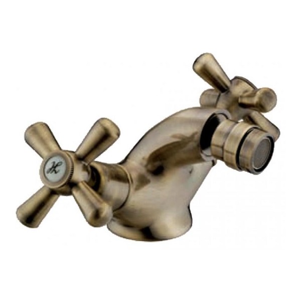 Rubinetteria Rubinetto miscelatore per bidet in ottone bronzato serie sofia per bagno casa