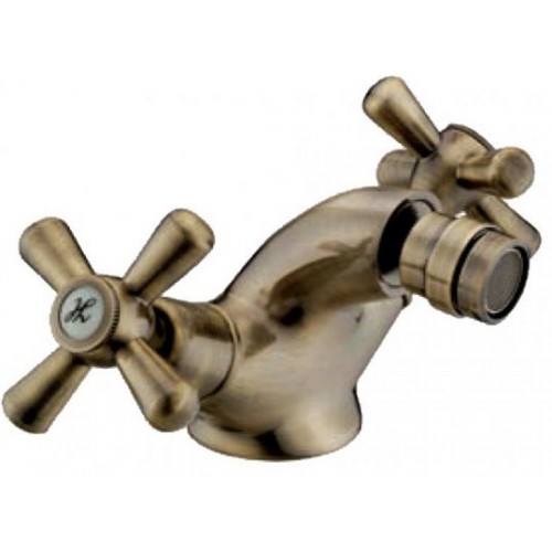 Rubinetteria Rubinetto miscelatore per bidet in ottone bronzato serie sofia per bagno casa