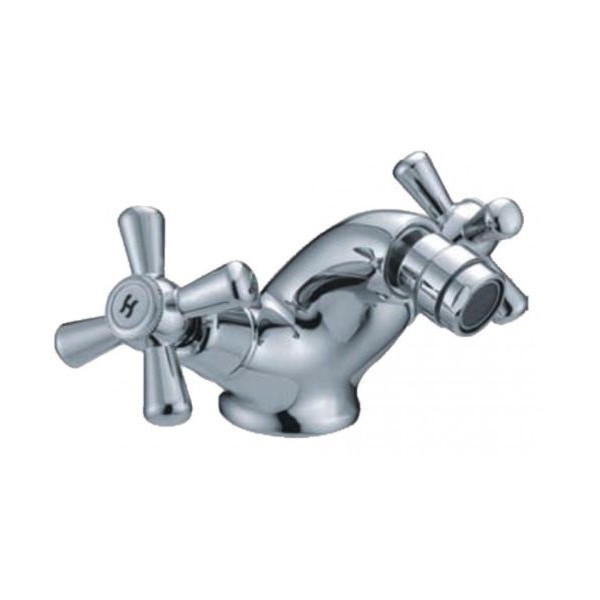 Rubinetteria Rubinetto miscelatore per bidet in ottone cromato serie sofia per bagno casa