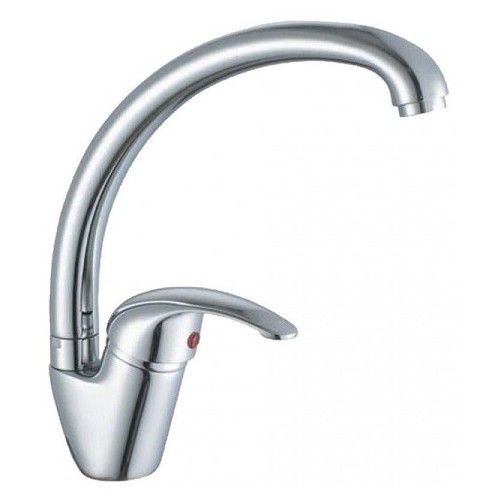 Rubinetteria Rubinetto miscelatore per lavello canna alta serie euro monocomando cromato