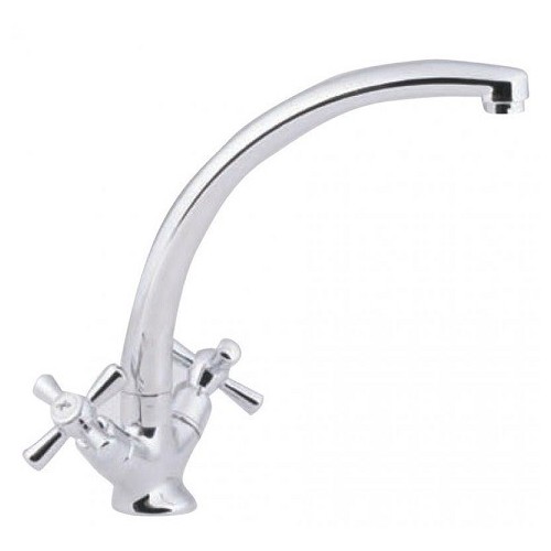 Rubinetteria Rubinetto miscelatore per lavello lavandino comandi a croce serie sofia cromato