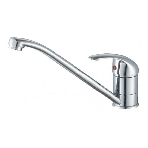 Rubinetteria Rubinetto miscelatore per lavello monocomando serie euro ottone cromato x bagno