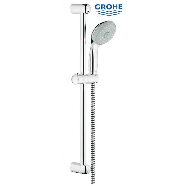 Rubinetteria Saliscendi doccia doccetta h 60 cm per bagno grohe a tre 3 getti mod. eurosmart